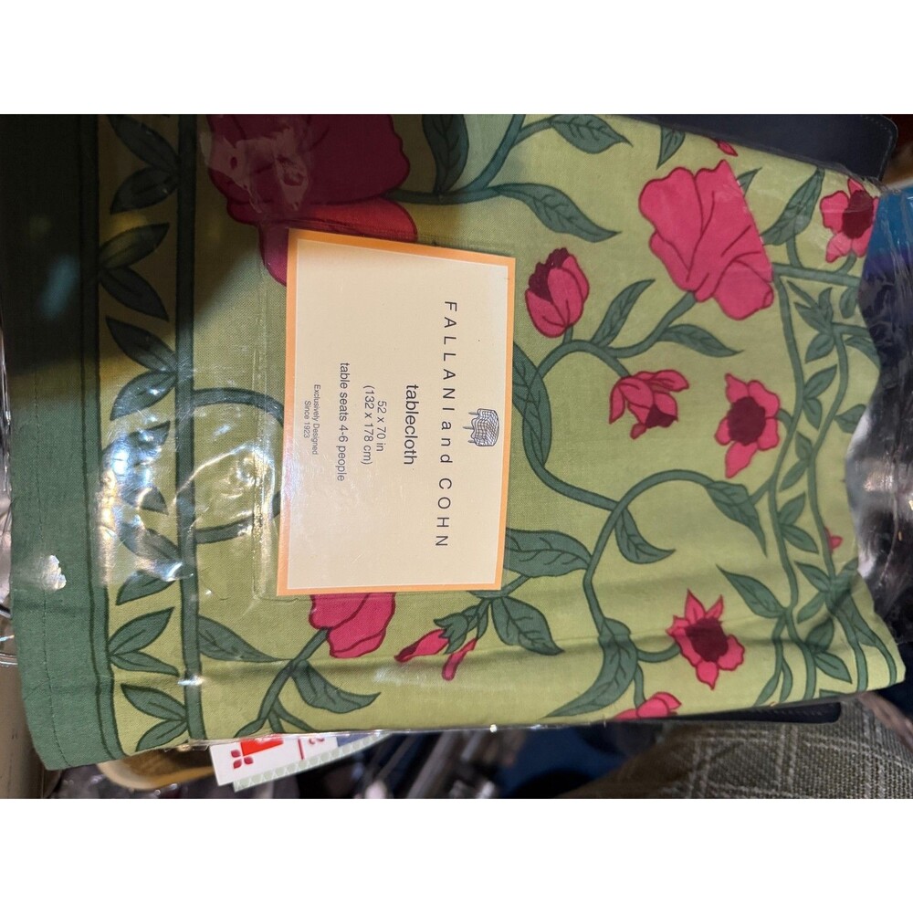 Fllani and Cohn Cotton Rectangular Farmhouse Tuscan 52x70 inch Tablecloth